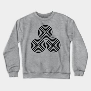 Triple Spiral Celtic Optical Crewneck Sweatshirt